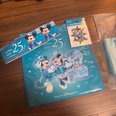 東京ディズニーシー 25周年 スパークリングジュビリー グッズセット　ぬいぐるみバッジ　カチューシャ　ショッピングバッグの画像