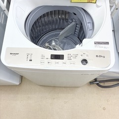 【ドリーム池田】◎ジモティ割7%◎SHARP/シャープ「6kg 洗濯機」〜4人向け　ES-GE6F  2022年製【49512】の画像