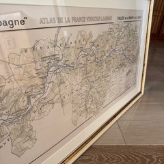 シャンパーニュ地方のワインのシャトーの地図の画像
