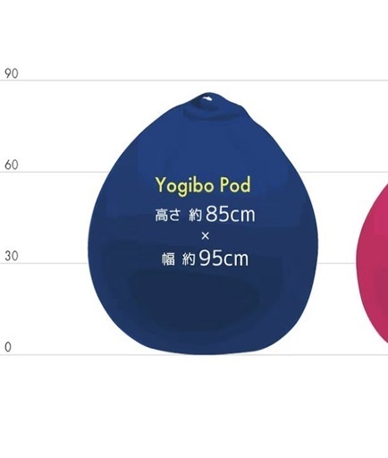 【お取引中】Yogibo Pod（ヨギボーポッド）クリーム色 お渡し相談可