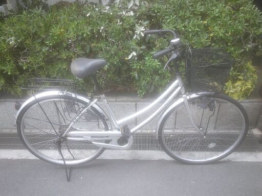 整備済み中古自転車　27インチ　税別￥8.980-　軽快車　ママチャリ　シルバー414