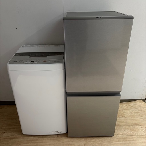 美品AQUA1人暮らし家電セット❗️大阪、大阪近郊配送と設置無料①