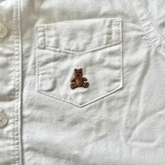 【80相当】12-18month babygap シャツロンパース　フォーマル　ベビーの画像