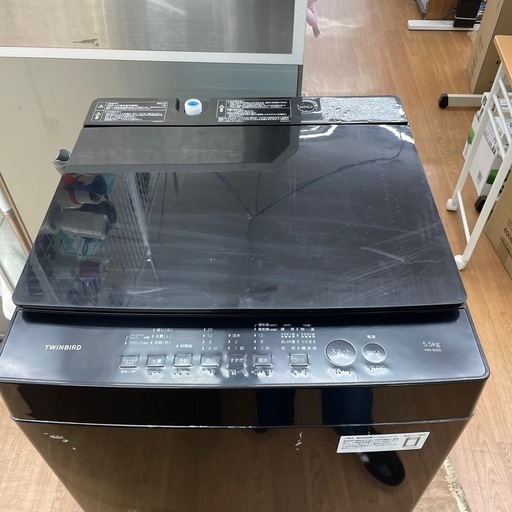 ☆ドリーム荒牧店☆ジモティー割引有☆【クリーニング済み】ツインバード/5.5kg洗濯機/WM-ED55/2024年製/中古品