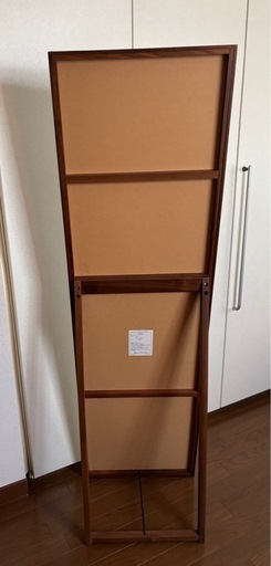 無印　スタンドミラー 全身鏡 姿見 木製フレーム 木製