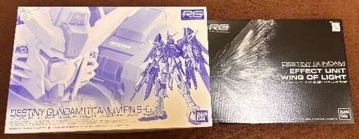 ＲＧ 1/144 デスティニーガンダム［チタニウムフィニッシュ］&光の翼