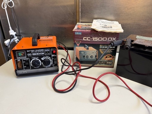 CELLSTAR セルスタート機能付 バッテリー充電器 CC-1500DX DC12V セルスター 稼働確認済 元箱•取説付属 中古品