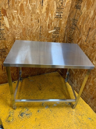 N414028 ステンレス作業台 三方枠 作業台 W920D600H800 厨房用品 飲食店 業務用 直接引き取り歓迎 大阪