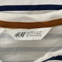 Tシャツ　縞　美品　H&M キッズ　こどもの画像