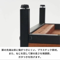ハンガーラック 木製 ポールハンガー ブラックアイアンフレーム家具の画像