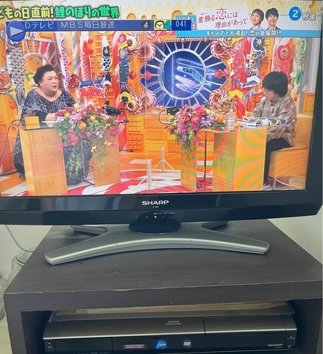 【すぐ使えるセット】AQUOSテレビ＋DVDレコーダー＋TV台
