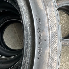【2024年製】Hankook 215/45ZR18 4本セット バリ溝 即発送 ハンコック サマータイヤの画像