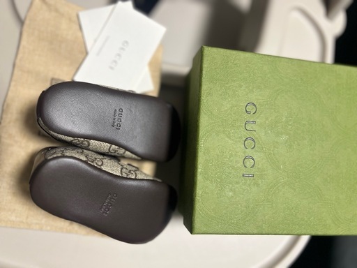 【新品同様】GUCCI ベビーシューズ 18 GG柄 箱