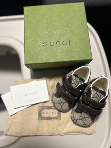 【新品同様】GUCCI ベビーシューズ 18 GG柄 箱