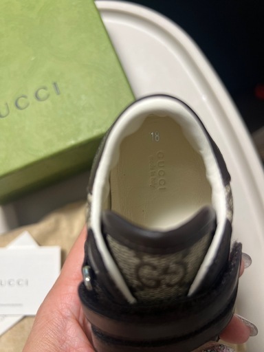 【新品同様】GUCCI ベビーシューズ 18 GG柄 箱