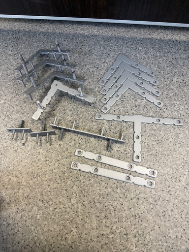 焦茶色のパーテーション×5枚