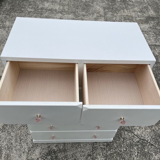 ★美品★ 三友ファニチャー 5段チェスト ハイチェスト ホワイト★