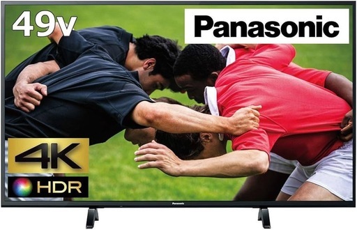 パナソニック 49V型 4K 液晶テレビ ビエラ HDR対応 TH-49FX500 2018年製