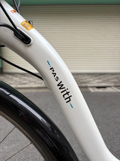訳あり YAMAHA PAS With 2020 電動自転車 フォーク歪みあり 現状渡し 