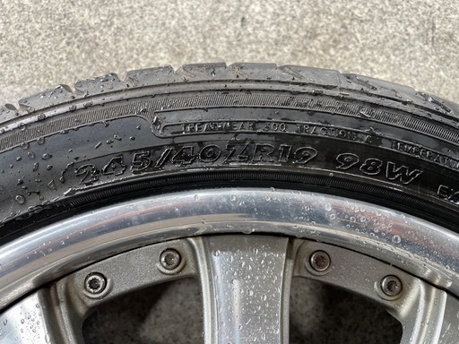 最終値下【‼️引取限定‼️】タイヤホイール 4本セット 19インチ 245/40ZR19 タナベ  ヴィエナ ツウェール（レクサス・アルヴェル サイズ）