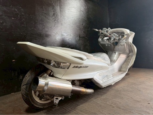 ★支払い総額17.8万円★関東圏内即日配送可能！ヤマハ　マジェスティC250 SG03J ロンホイ！エアサス！社外マフラー！フロントマスク！フルカスタム！