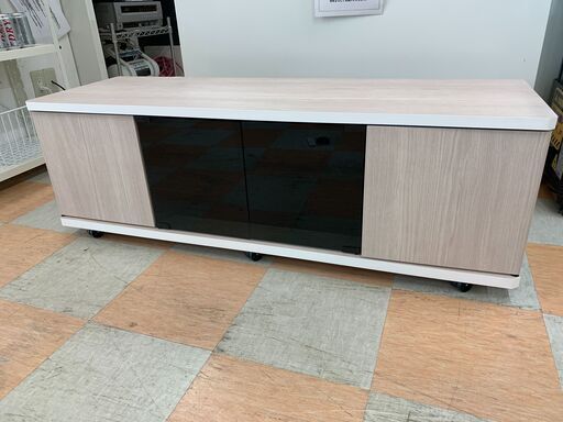 ＼家具＊家電のお店／【ｼﾞｬﾝｸﾞﾙｼﾞｬﾝｸﾞﾙ石川金沢店】テレビ台 WH/木目調　 W(幅)120×D(奥行き)39×H(高さ)40cm