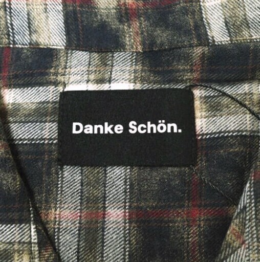 Danke Schon ダンケシェーン 25SS WEB＆限定 BLEACH CHECK OPEN COLLER SHIRTS ブリーチチェックオープンカラーシャツ UNS25082 Free ブラック 半袖 開襟 トップス【新古品】【中古】【Danke Schon】