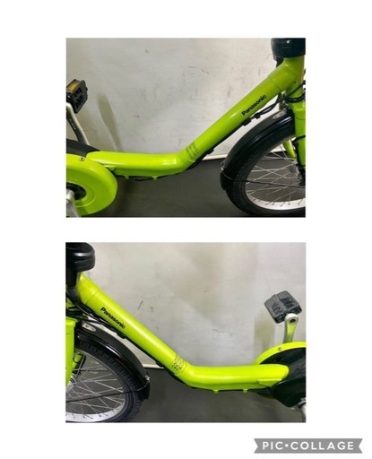 1年保証　送料無料　パナソニック　ギュットミニ　20インチ　緑色　電動アシスト自転車 g414
