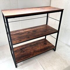 【自社配送は札幌市内限定】NITORI/ニトリ シェルフ Nステイン ブラウン系 中古品 倉庫保管品の画像