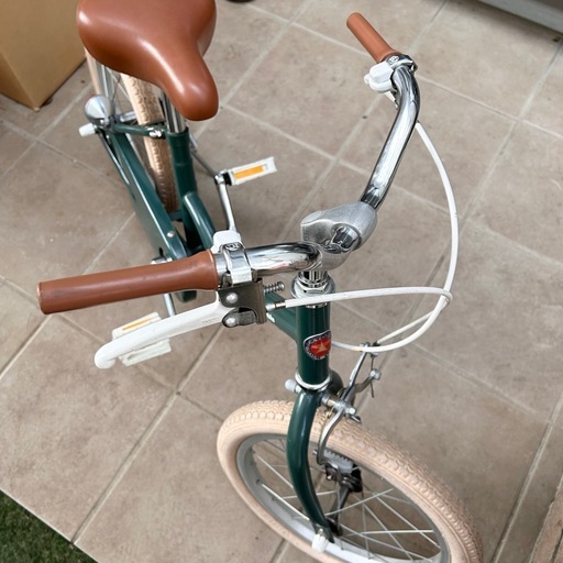 little tokyobikeリトルトーキョーバイク子供用自転車 グリーン 16インチ　新品未使用品の補助輪付き