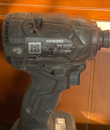 ● ①　本体のみ　インパクトドライバー　HIKOKI ハイコーキ　WH 36DC 現状品