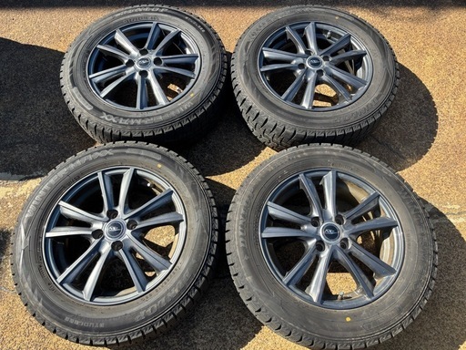 185/65R15 残溝8部山以上 ダンロップ ウィンターマックス アルミ付