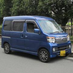 車検２年付き　アトレーワゴン　最上級カスタムＲＳターボ　【希少4WD】　9万キロ台　後期　ミニバン　ワンボックス　希少ブルメタの画像