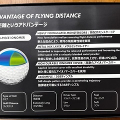 ⛳️【新品】本間ゴルフ HONMA D1 スピードモンスター イエロー 1ダース（12球）🏌️‍♀️の画像