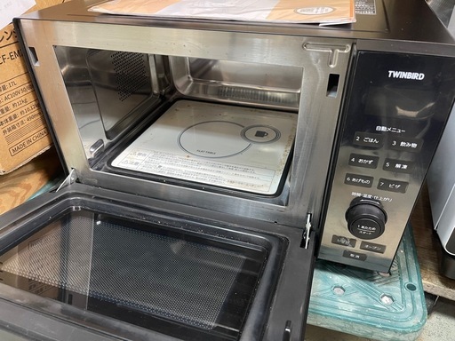 TWINBIRD フラットタイプオーブンレンジ DR-E857 2019年製 説明書付き 中古