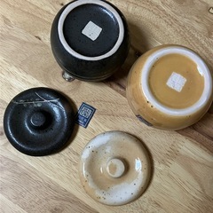 【未使用】梅宮辰夫 創作器 漬物小瓶 二個組 保管品の画像