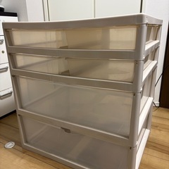 【引取限定】衣類収納ケース 4段の画像