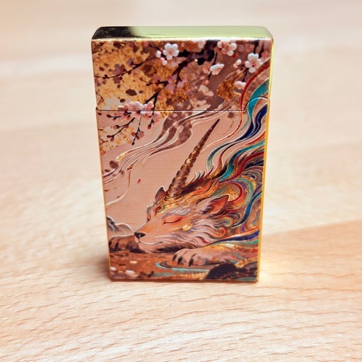 極美品 保管品 両面ユニコーン ローラー式 ガスライター