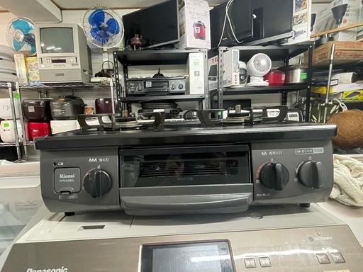 配送可能　保証付き リンナイ Rinnai ガステーブル ガスコンロ 2020年製都市ガス　NTM34BKL