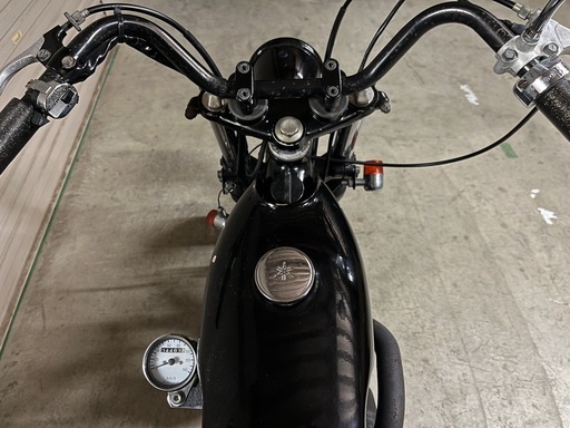 絶版 YAMAHA SR400 1JR 実動 custom base low black style チョッパー ボバー フルカスタム