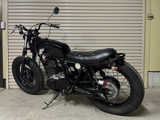 絶版 YAMAHA SR400 1JR 実動 custom base low black style チョッパー ボバー フルカスタム