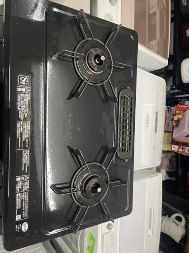 配送可能　保証付き Rinnai2019年製ガステーブル（LPガス用） RTE640BK2R