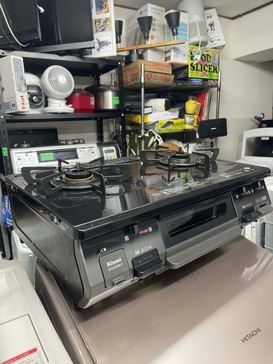 配送可能　保証付き Rinnai2019年製ガステーブル（LPガス用） RTE640BK2R