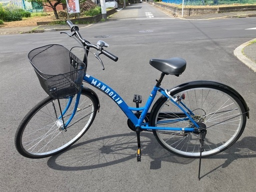 ?【美品】搬送可能　カゴ、ベル新品　LEDオートライト　６段変速　カギ３本