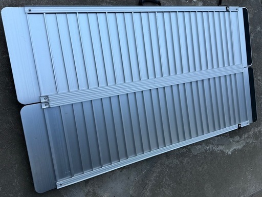 Ruedamann® もっと幅広いアルミ折り畳みスロープ 耐荷重400KG 長さ157cm*幅85cm