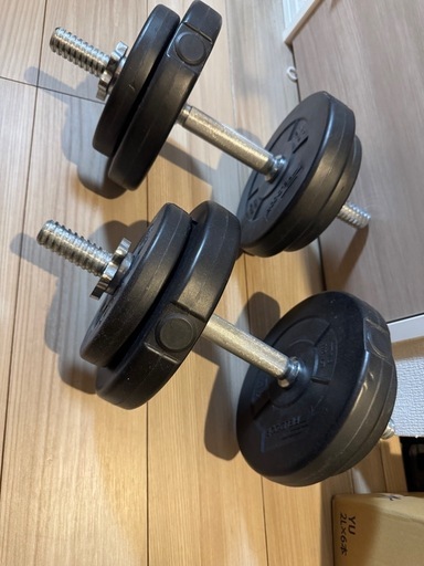 FIELDOOR ダンベル 10kg×2（計20kg）使用少なめ (もど子) 矢賀の 