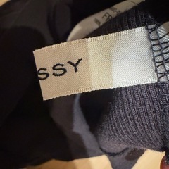 【美品】MOUSSY マウジー ハーフジップ リブトップス 五分袖 ブラック Fの画像