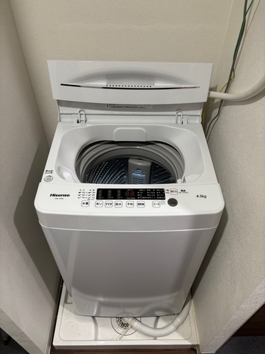 ハイセンス 洗濯機 4.5kg｜2025年購入｜一人暮らし用｜美品 (みずき 