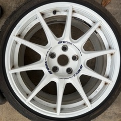 ＊受付終了　
WORK M.C.O RACINGホイール2本＊ヒビ有り＊の画像