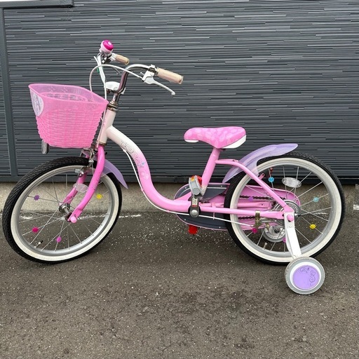 自転車 18インチ 子供用 ディズニープリンセス ピンク 女の子